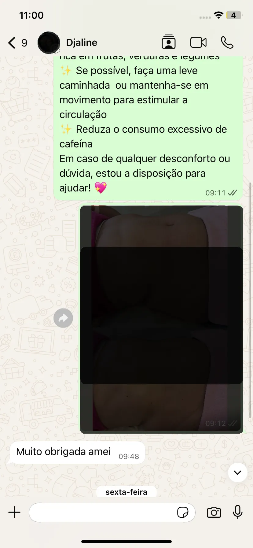 Print do acompanhamento via WhatsApp 3